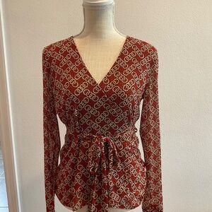 Cabi wrap blouse